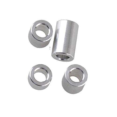 Anneaux élastiques en acier inoxydable 304 Rondelles plates, bagues, entretoises, manchons, entretoises en alliage d'aluminium, plusieurs tailles, 10 pièces(D2.6xD5xL6mm)