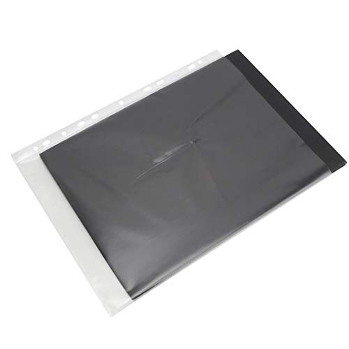 PVC Material: 100 unidades de saco de armazenamento de papel transparente A4, bolsa de proteção A4,