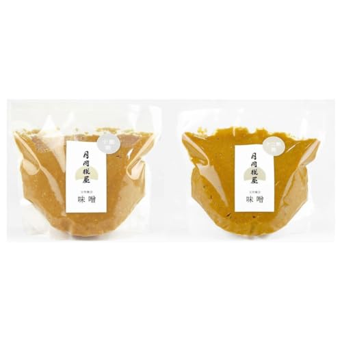 月岡糀屋 完全自家製味噌 2種食べ比べセット 700g×2個入り 十割糀 十二割糀 3B03007