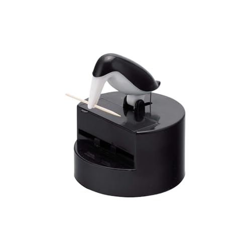 Balvi Palillero Pelican Color Negro Dispensador de Palillos Divertido y Decorativo Plástico