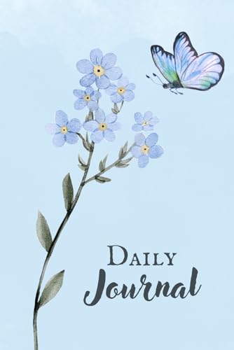 Serene Blooms: A Light Blue Watercolor Notebook: Capture Your Thoughts Amidst Floral Splendor, 30 pages, 6x9 inches