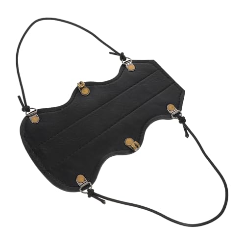 VICASKY Adjustable PU Arm Guard for Archery Lightweight Forearm Protector with Stylish Design for Outdoor Sports and Medieval Costumes Bowstring Impact Protection