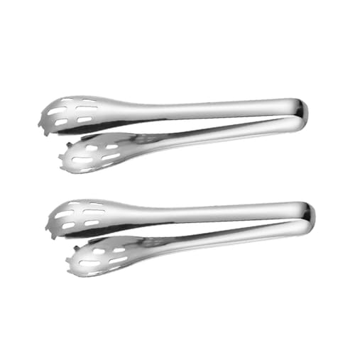 GLEAVI 2Pcs Food Tongs Buffet Clamp for Barbecue Steak and Egg Serving Sturdy Kitchen Clips for Parties Picnics and Daily Use