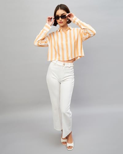 Image of Chimpaaanzee Women Drop Shoulder Crop Shirt