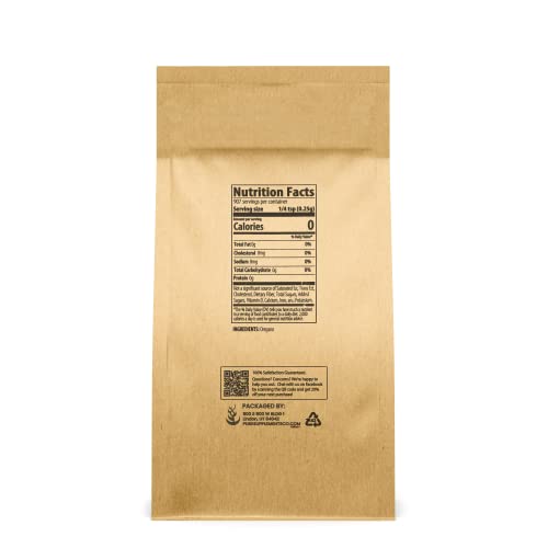 Pure Dried Oregano Leaf Flakes (8 Oz) Pure & Natural, Gluten-Free, Eco-Friendly Packaging #TOP1