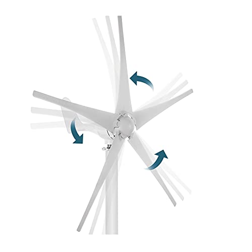 SmarketBuy Wind Turbine 1200W Hybrid DC12V Wind Turbine Generator 800R/min Hybrid Controller Wind Turbine Kit with 20A Hybrid Charge Controller Home Power