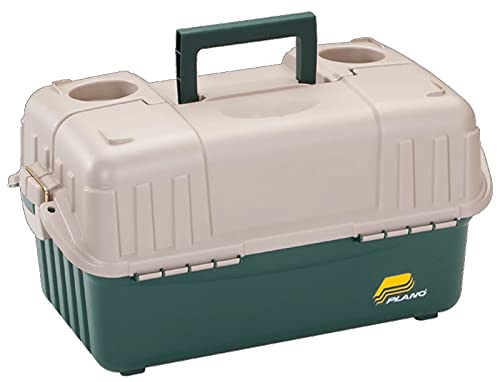 Plano Hip Roof Tackle Box w/6-Trays - Green/Sandstone