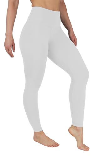 90 Degree By Reflex Squat Proof High Waist Interlink Leggings for Women - White - Large