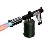 cjc 3272°F Powerful Propane Torch Gun,Flame Thrower Gun with One-Touch Max Fire, Kitchen Cooking Culinary Torch Lighter with Adjustable Flame & Safety Lock, for BBQ,Welding,Campfire(Tank Not Included)