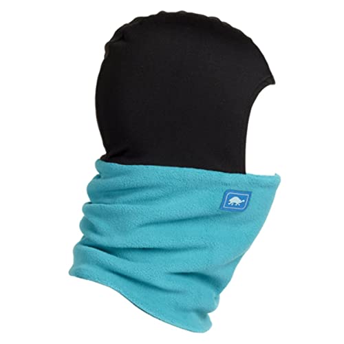 Turtle Fur Youth Shellaclava Chelonia 150 Fleece Neck Warmer Helmet Liner Winter Balaclava Hood, Ages 7-12, Turquoise