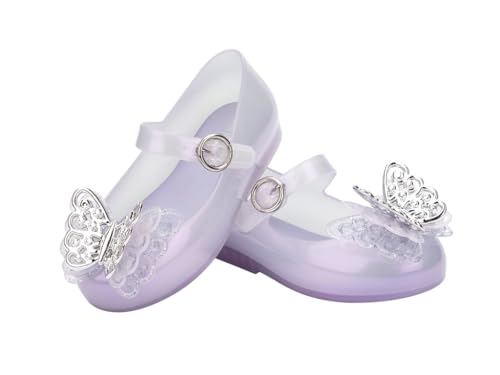 Melissa Mini Sweet Love Fly Ballet Flats for Babies, Pearly Lilac, 54