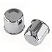 AYZH 4 Pack Chrome Steel Center Caps Push Thru for Trailer Wheel Rims 4.25