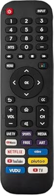 Universal Remote Control for Hisense Smart Google TV, Compatible with Hisense UHD 4K ULED Google TVs