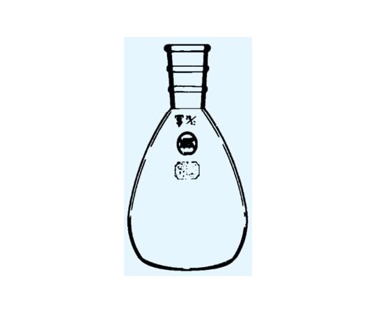 日本理化学器械 前田フラスコ 平底 白 300mL 摺部29/42 019-29300