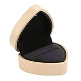 Doublure en velours doux : l'intérieur de la boîte à bague est doublé de velours doux, offrant un toucher doux et protégeant vos précieux bijoux contre les rayures et les dommages.