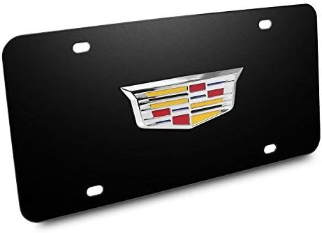 Miniatura 2 de Hecho para Cadillac Crest nuevo logotipo de metal 3D placa de acero inoxidable negro