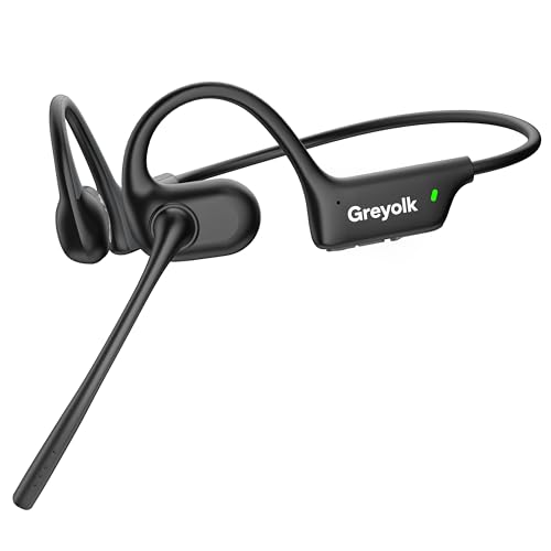 Open Ear Headphones with Mic, Bluetooth Headset with AI...