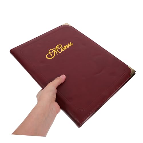 Porte-menu cuir pour restaurant et support commande transparent de prix repas