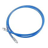 Partuto 1 Stück 59 Zoll Universal 1/8 NPT Fettpresse Flexschlauch - Anhänger Flex Fettpresse Schlauchverlängerung rutschfest - Metall Blau