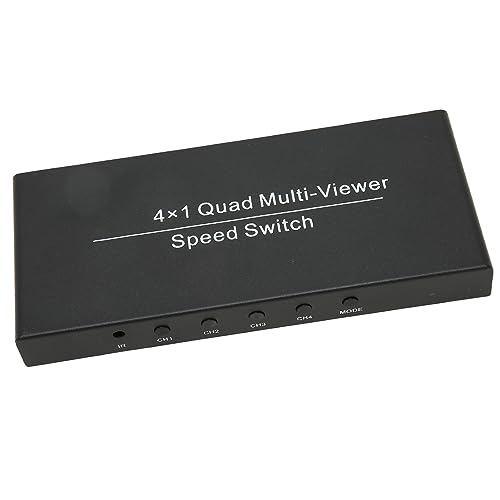 HDMI Multiviewer Switch 4x1 Quad Seamless Switcher con mando a distancia IR y salida de 1080P