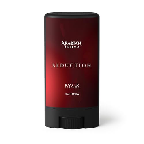 Image of Arabian Aroma Seduction Solid Perfume Stick 15g | Long Lasting Unisex Pocket Perfume | Pineapple, Saffron, Jasmine, Oud & Amber Fragrance