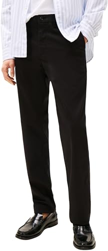 Tommy Hilfiger Herren Hose Denton Chino Straight Fit, Schwarz (Black), 29W/30L – Ansicht 1