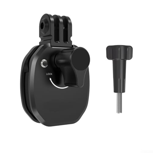 Morsetto alluminio per Insta360 X5 garantisce una presa sicura sul parabrezza della moto