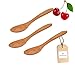 Produktbild 3x HOFMEISTER® ESS-Löffel aus Kirsch-Holz, 17 cm, Holz-Löffel, praktischer Suppenlöffel, antibakteriell und hygienisch, langlebiger Holzlöffel für Desserts & Müsli