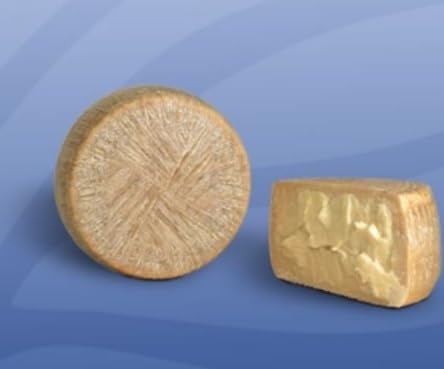 Deliziosi Italian Sardomagno Plain Pecorino Cheese, 1 Wheel of 12 lb, 100% Sardinian Sheep’s Milk Cheese with Balanced Flavor and Dense Texture, Authentic Aged Italian Cheese for Chefs