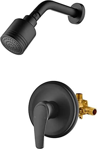 Robinet de douche mural mitigeur avec kit de garniture complet