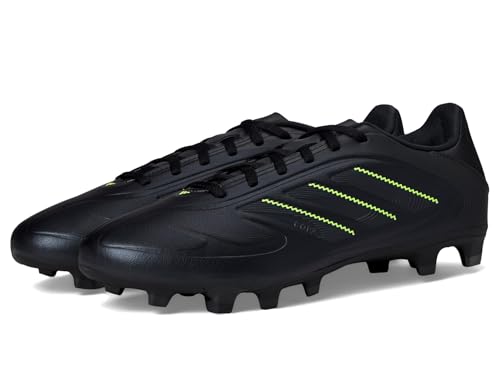 adidas Copa Pure III Club Firm Multi Ground Football Boots, Scarpe da Calcio Unisex-Adulto, Core Black/DGH Solid Grey/Lucid Lemon, 42 EU