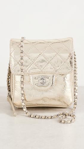 Louis Vuitton Women's Pre-Loved Chanel Matelasse Leather Chain Wallet, Gray/Silver, One Size2