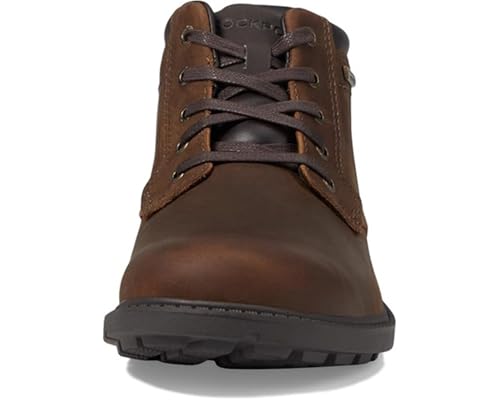 Rockport Men's Rugged Bucks Waterproof Boot, Tan, 9 W