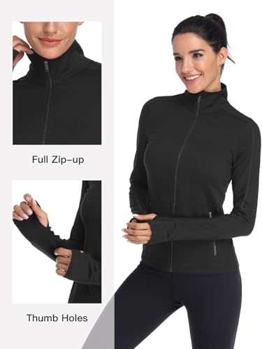 Image of VUTRU Women's Workout Yoga Jacket Full Zip Running Track Jacket