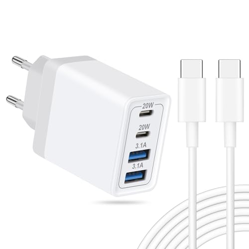 40W European iPhone 17 16 15 Charger Fast Charging, 4-Port