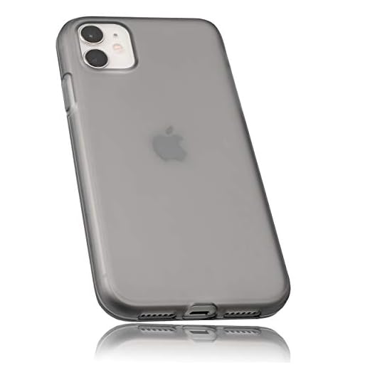 mumbi Fodral kompatibelt med iPhone 11 mobiltelefon skal mobilskal, transparent svart