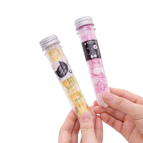 Portable Paper Soap hand wash Sheets in Tube, Heart-Shaped, 100+ Sheets, 14cm x 2.7cm, Travel Size, Cute Cat Design (Pack of 2)-image-5