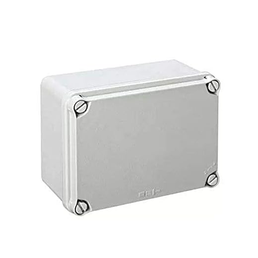 IDE EL161 IP65-IP67 Caja Estanca de Derivación con Tapa Opaca y Laterales Lisos, Gris, 116mm x 162mm x 76mm