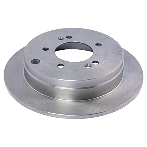 Image of TRQ Rear Brake Pad and Rotor Set Ceramic Parking Shoes Compatible with 2007-2009 Kia Amanti