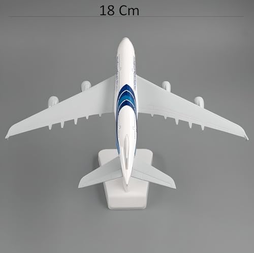 Image of Malaysian Airlines Airbus A380 Diecast Aeroplane Model With Landing Gear - 18Cm, White