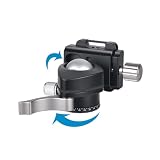 Denash Głowica Kulowa Statywu, Głowica Kulowa ze Stopu Aluminium 25 Mm z płytką Szybkiego Uwalniania, nośność 5 Kg dla Lustrzanki Cyfrowej Monopod do Fotografii Podróżniczej