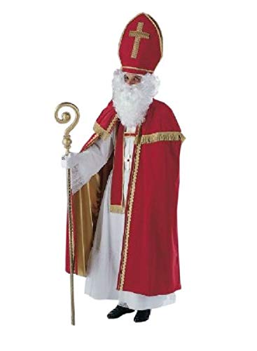 Festartikel Müller Herren Kostüm Bischofsumhang mit Stola Bischof Nikolaus Weihnachten