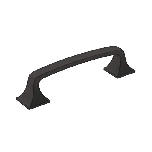 Allison by Amerock Ville Cabinet Pull | 3-3/4 in (96 mm) Center-to-Center | Matte Black | 5 Pack