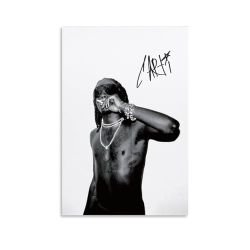 Playboi Poster Carti Hip Hop Music Posters for Room Aesthetic Canvas Wall Art Bedroom Decor 12x18inch(30x45cm)
