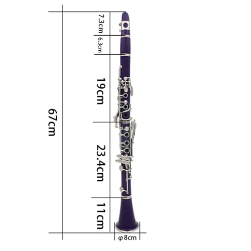 Clarinette sib violette instrument à vent léger et facile à jouer - 3