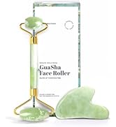 ROSELYNBOUTIQUE Gua Sha Facial Tools & Face Roller for Wrinkless Natural Skincare Tool Jade Rolle...