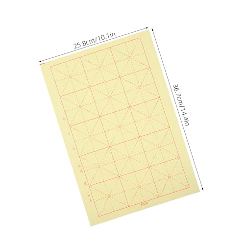 Papel de arroz chino con cuadrícula TOKIDNY 200 hojas para caligrafía en casa 2