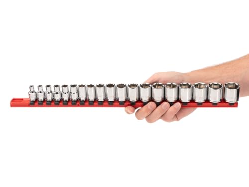Image of TEKTON 3 /8 Inch Drive 6-Point Socket Set, 19-Piece | SHD91110