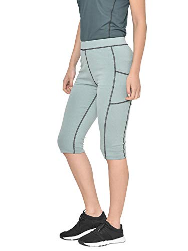 Image of CHKOKKO Women's High Rise Regular Fit Polyester Blend Leggings