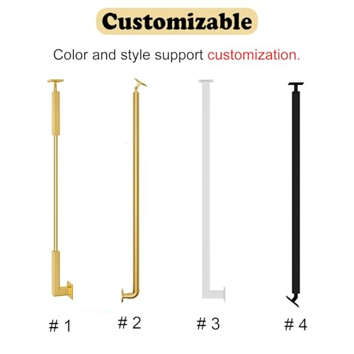 Balaustres de escalera personalizables para escaleras inclinadas | Diseño de seguridad universal | Soluciones elegantes y seguras de decoración del hogar | Prevención de caídas y actualización